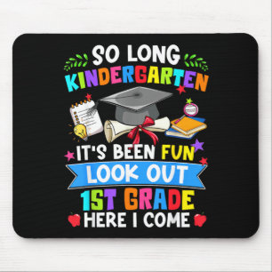 Lange Kindergarten-Vorschau 1. Klasse Hier Komme I Mousepad