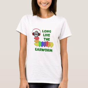 LANGE LEBEN SIE DAS ERDWORT MIT Rainbow Ears T-Shirt
