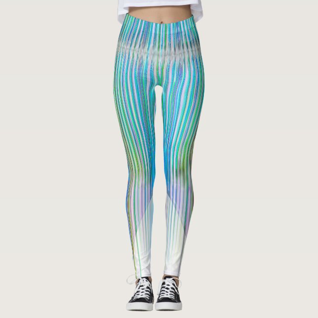 Lange Legs abstrakte Leggings (Vorderseite)