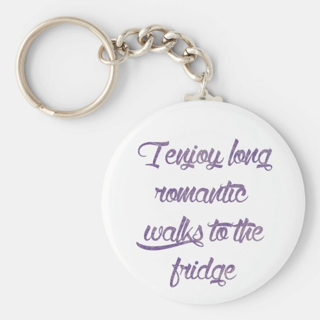 Lange romantische Spaziergänge zum Kühlschrank Typ Schlüsselanhänger (Vorne)