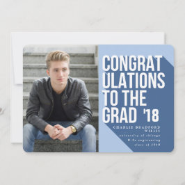 LANGE SCHATTEN-GLÜCKWUNSCH ZUM GRAD-KANAL EINLADUNG