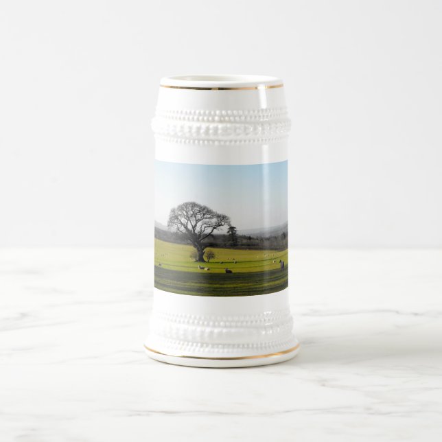 Lange Schatten im Herbst Bierglas (Mittel)