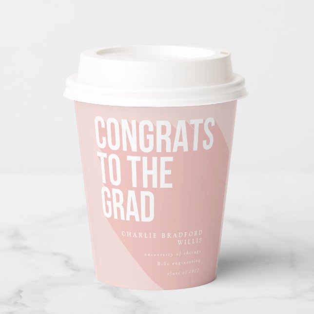 LANGE SCHATTENGLÜCKWÜNSCHE BIS ZUM GRAD PAPPBECHER (Vorderseite)