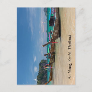 Lange Schwanz auf Ao Nang Beach, Krabi, Thailand Postkarte