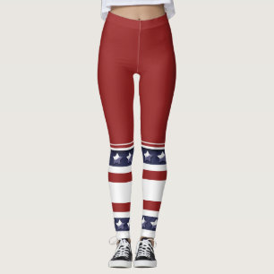 Lange Sockenfrauen der lustigen Sternstreifen Leggings