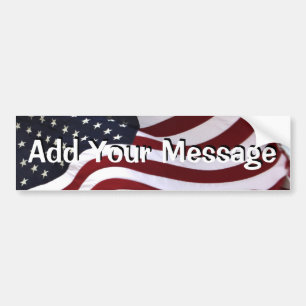 Lange soll sie wehen, die amerikanische Flagge Autoaufkleber