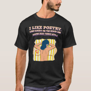 Lange Spaziergänge am Strand Grafik T-Shirt