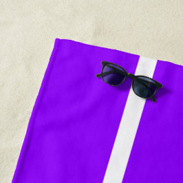 Lange Streifen mit tropischer, heller, Lila Weißer Strandtuch