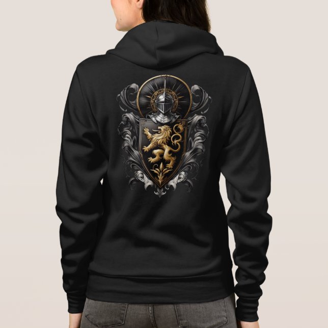 Lange Wappen für Frauen Hoodie (Rückseite)