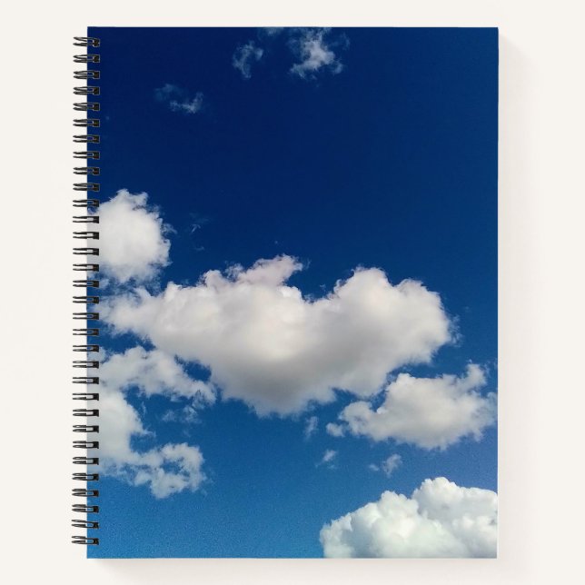 Lange weiche Wolke Notizbuch (Vorderseite)