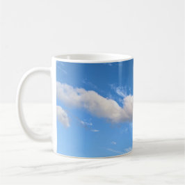 Lange weiße Wolke Kaffeetasse