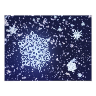 Lange Winternachts Foto drucken