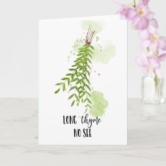 lange Zeit keine lange Strecke verpassen Sie Famil Karte (Orchidee)