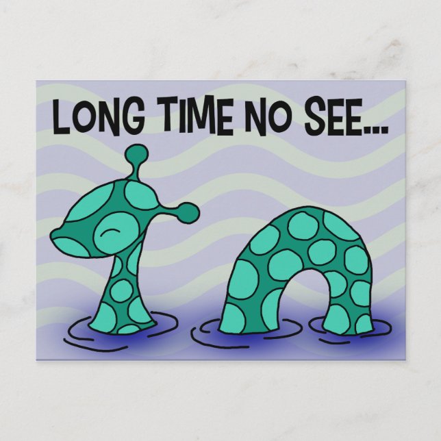 Lange Zeit nicht sehen Postkarte (Vorderseite)