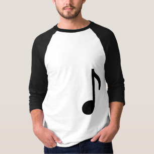 Längen-Shirt der Musiknote 3/4 T-Shirt