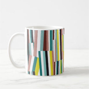 Längenmuster der vertikalen Schräglinie Kaffeetasse