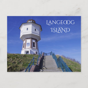 Langeoog Island Water Tower, Ostfriesland, Deutsch Postkarte