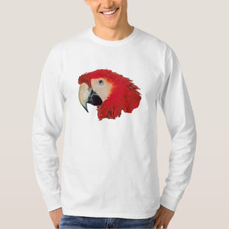 Langer die Hülsen-T - Shirt der Macaw-Männer