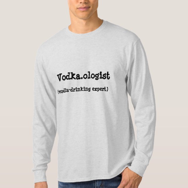 Langer die Hülsen-T - Shirt Vodka.ologist Männer (Vorderseite)