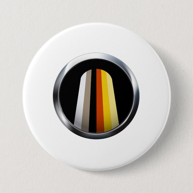 Langer Haar-Stolz Button (Vorderseite)