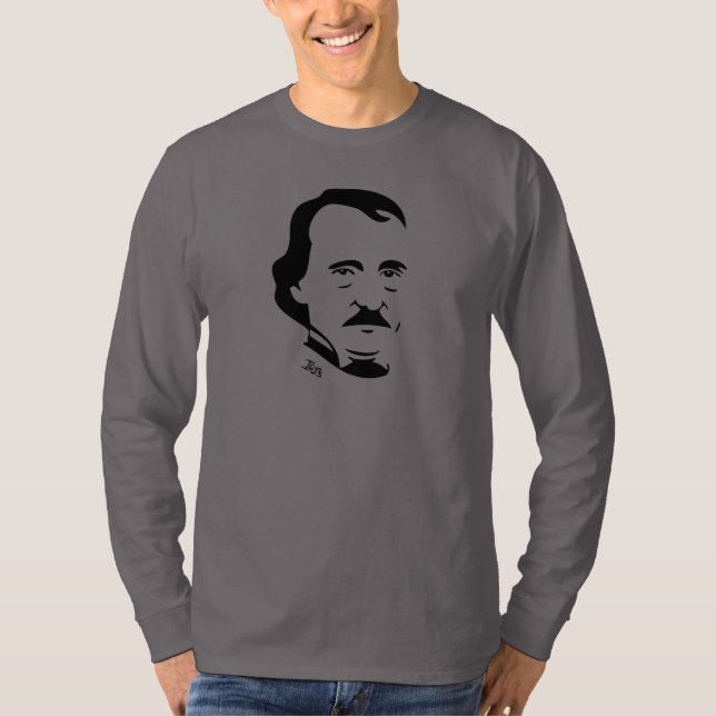 Langer Hülsen-T - Shirt Edgar Allan Poe (Vorderseite)
