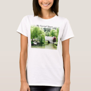 Langer Hülsen-Yoga-T - Shirt, mein heiliger Raum- T-Shirt
