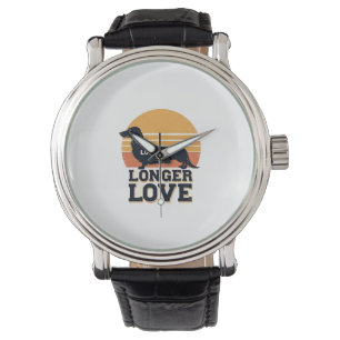 Langer Hund Längere Liebe Vintage-Dachshund-Sonnen Armbanduhr