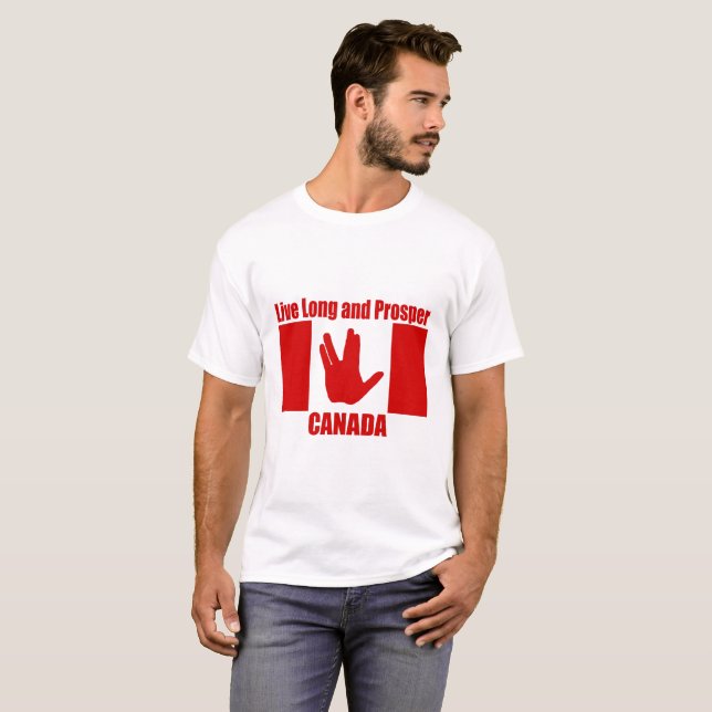 Langer Kanada-lebhaftT - Shirt (Vorne ganz)
