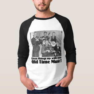 Langer Raglan der alten Zeit-Musik-Männer die T-Shirt