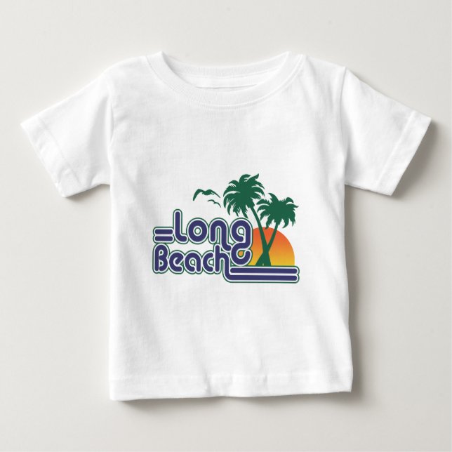 Langer Strand Baby T-shirt (Vorderseite)