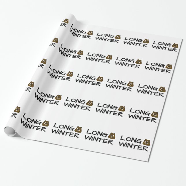 Langer Winter Geschenkpapier (Ungerollt)
