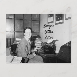 Längere Letter später Postkarte