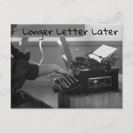 Längere Letter später Vintage Schreibplatine Postkarte