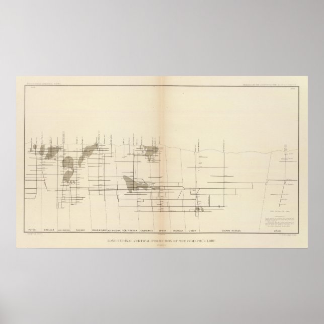 Längerseitige vertikale Projektion I Comstock Lot Poster (Vorne)