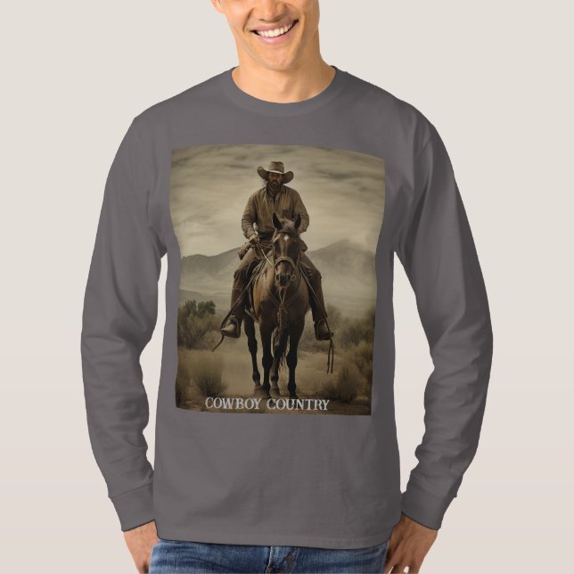 Langes Basis-T-Shirt für Männer  T-Shirt (Vorderseite)
