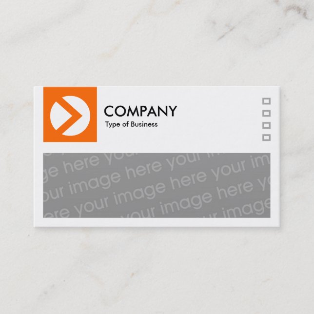 Langes Bild - Logo und Panel v2 - Orange Visitenkarte (Vorderseite)