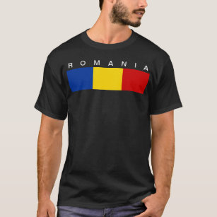 Langes Flaggensymbol Rumänien-Landes T-Shirt