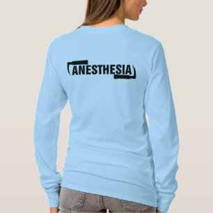 Langes Hülsen-Anästhesie-Logo T-Shirt