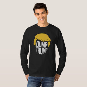 Langes Hülsen-Shirt des Dump-Trumpfes T-Shirt