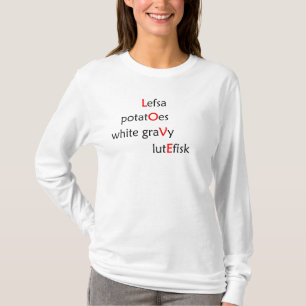 Langes Hülsen-Shirt Lefsa LIEBE T-Shirt