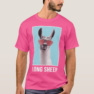 Langes Schaf Lustiges Tier lustig T-Shirt