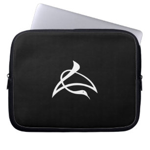 Langes Schriftzeichen Kranich Laptopschutzhülle