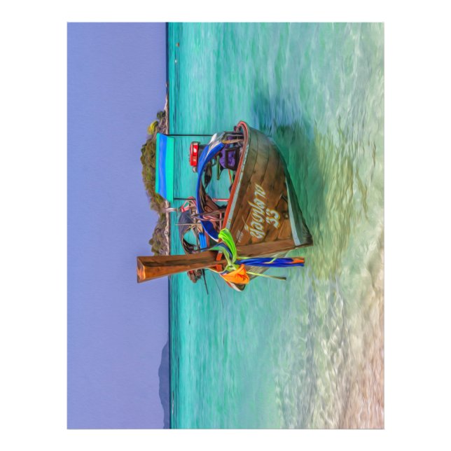 Langes Schwanz Boot, Koh Lipe, Thailand Fotodruck (Vorne)