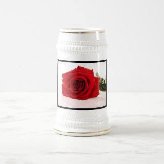 Langes Stamm-Rosen-Bier Stein Bierglas