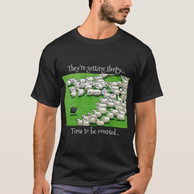 Langes verlorenes Lamm: Zählschaf T-Shirt (Vorderseite)