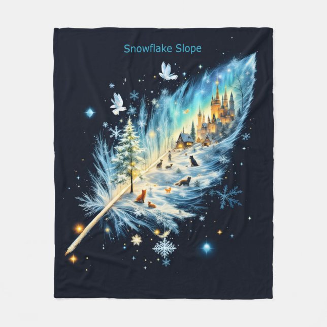 Langflackenflocke Fleece Blanket (Vorderseite)