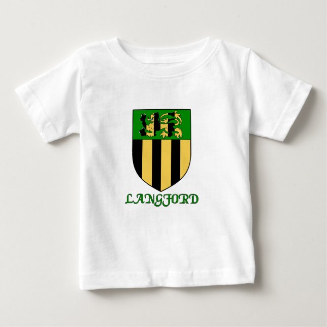 Langford Family Shield Baby T-shirt (Vorderseite)