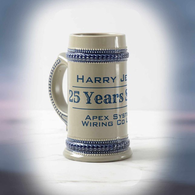 Langfristige Dienstleistung oder Ruhestand Bierglas (Von Creator hochgeladen)