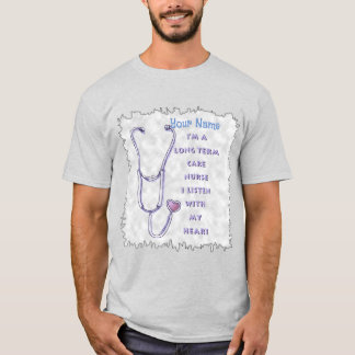 Langfristige Pflegekurse Stethoscope T-Shirt