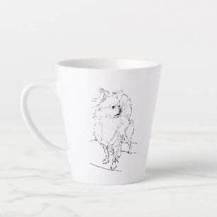 Langhaar-Chihuahua-Tasse – Hundetasse für Kaffee Milchtasse
